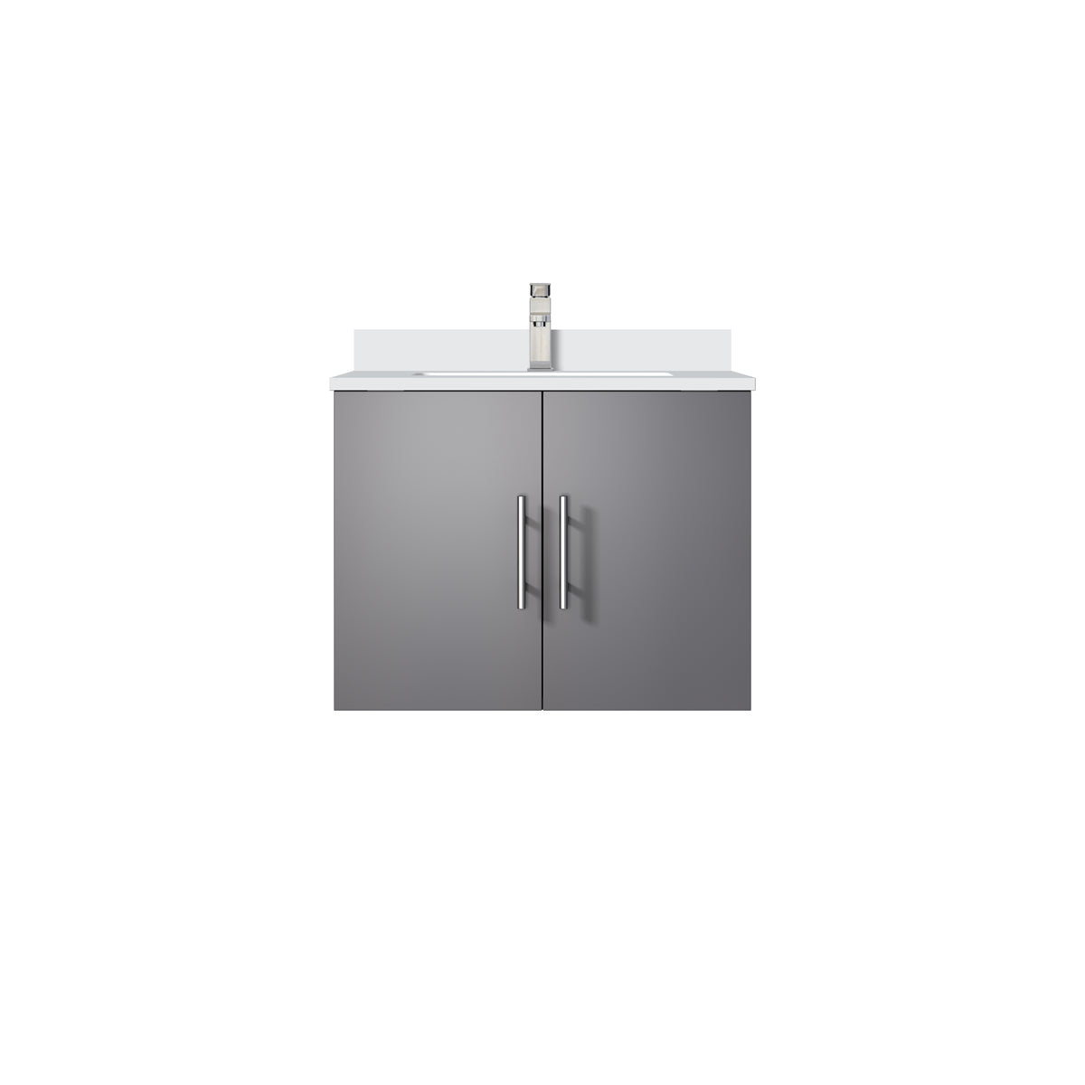 Lexora Geneva 24 in. Dark Grey Single Sink Bath Vanity