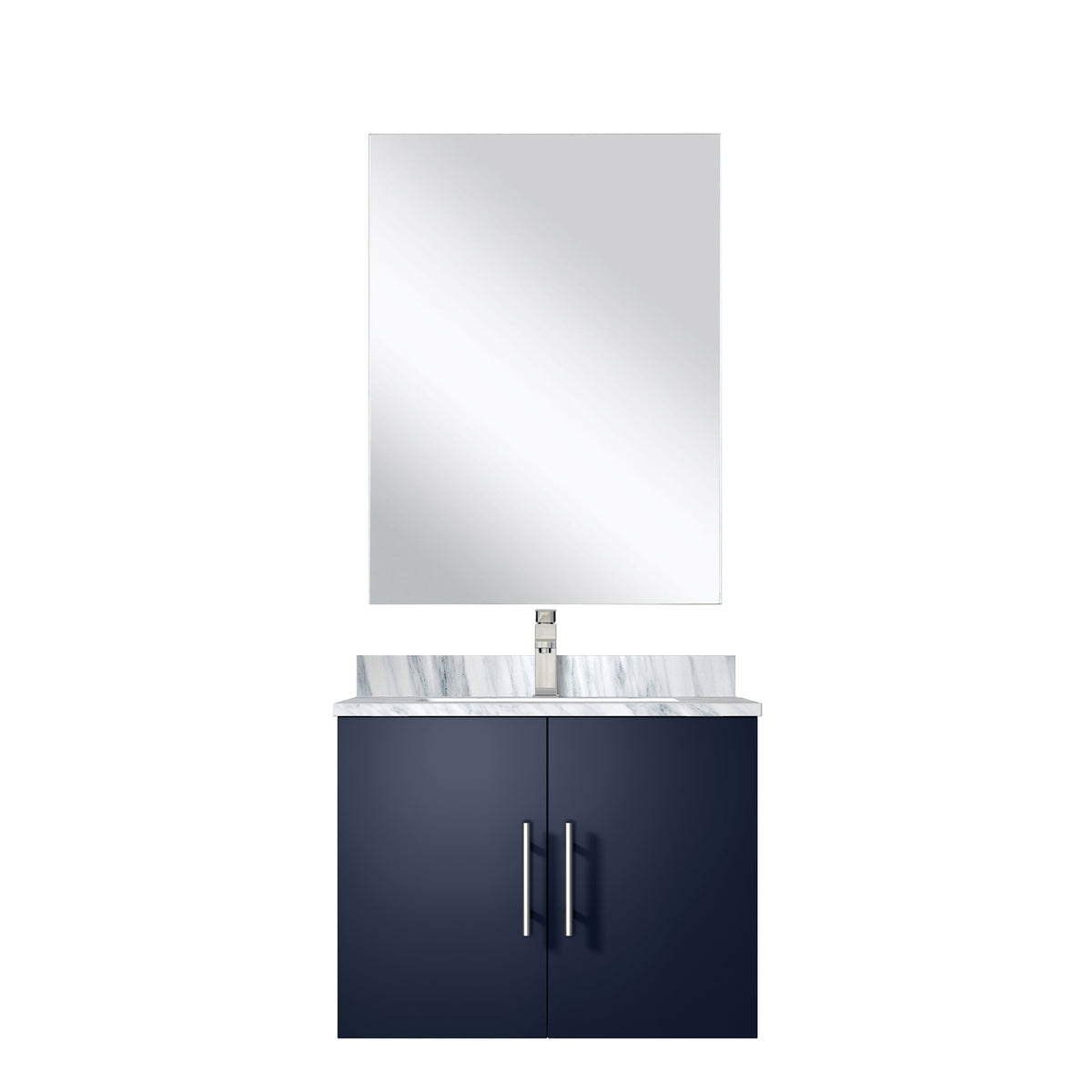 Lexora Geneva 24 in. Navy Blue Single Sink Bath Vanity