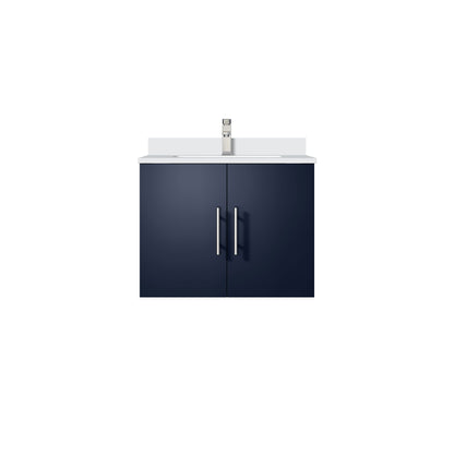 Lexora Geneva 24 in. Navy Blue Single Sink Bath Vanity