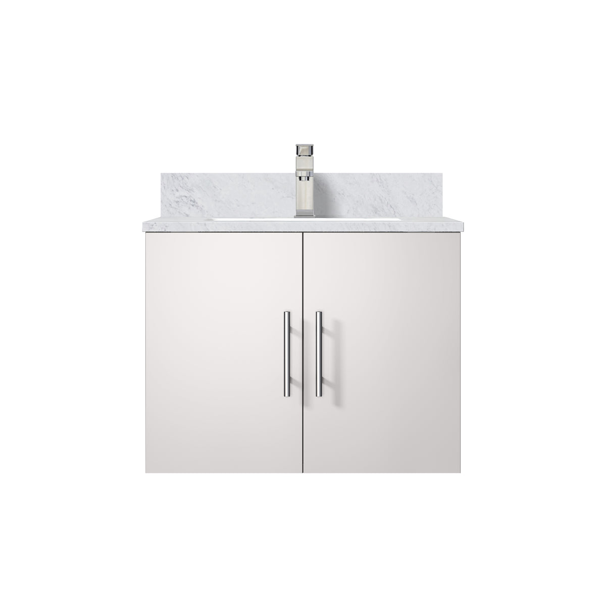 Lexora Geneva 24 in. Glossy White Single Sink Bath Vanity