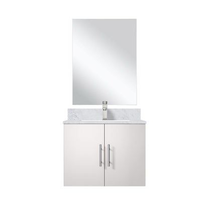 Lexora Geneva 24 in. Glossy White Single Sink Bath Vanity
