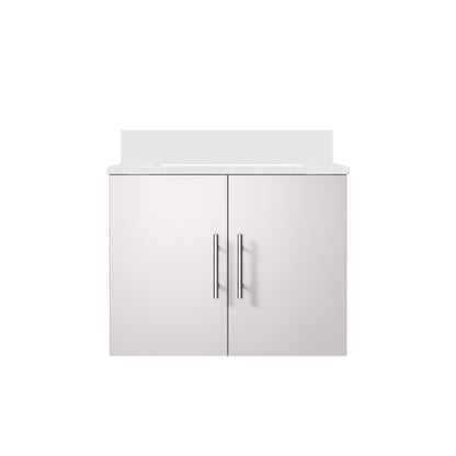 Lexora Geneva 24 in. Glossy White Single Sink Bath Vanity