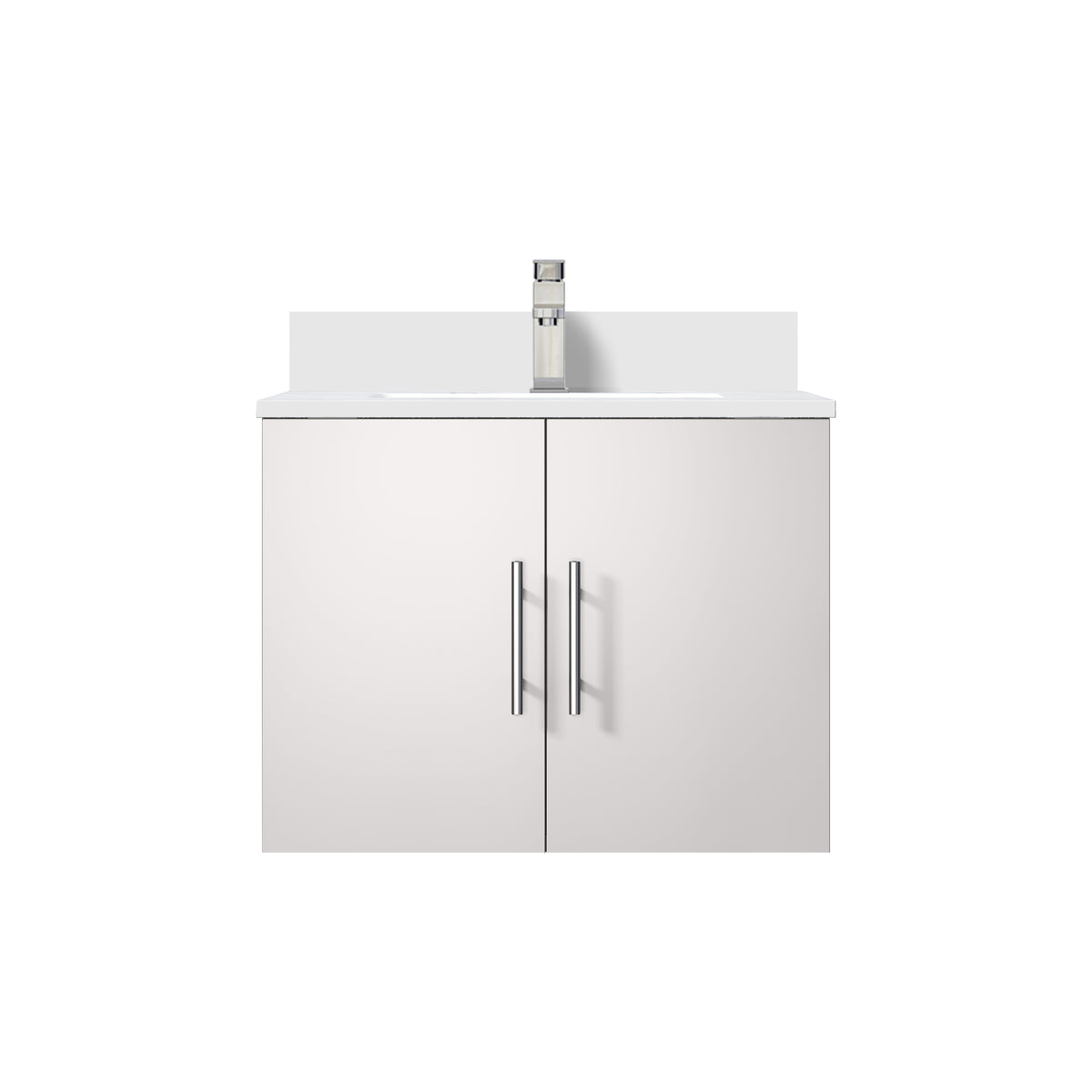 Lexora Geneva 24 in. Glossy White Single Sink Bath Vanity