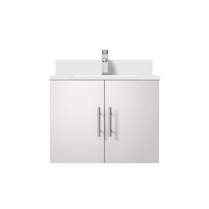 Lexora Geneva 24 in. Glossy White Single Sink Bath Vanity