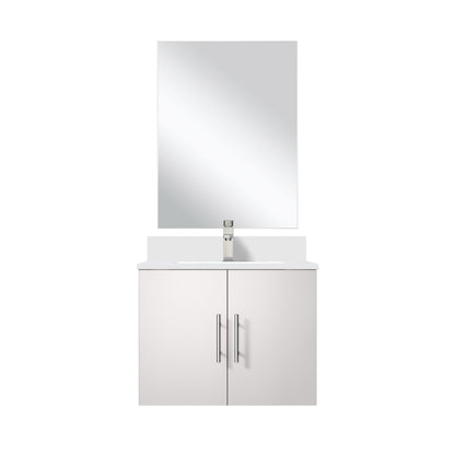 Lexora Geneva 24 in. Glossy White Single Sink Bath Vanity