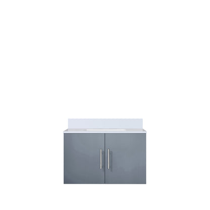 Lexora Geneva 30 in. Dark Grey Single Sink Bath Vanity