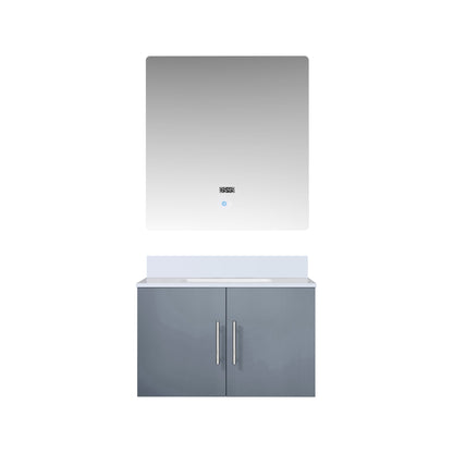 Lexora Geneva 30 in. Dark Grey Single Sink Bath Vanity