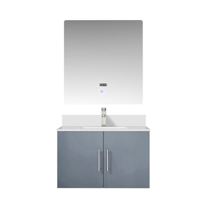 Lexora Geneva 30 in. Dark Grey Single Sink Bath Vanity