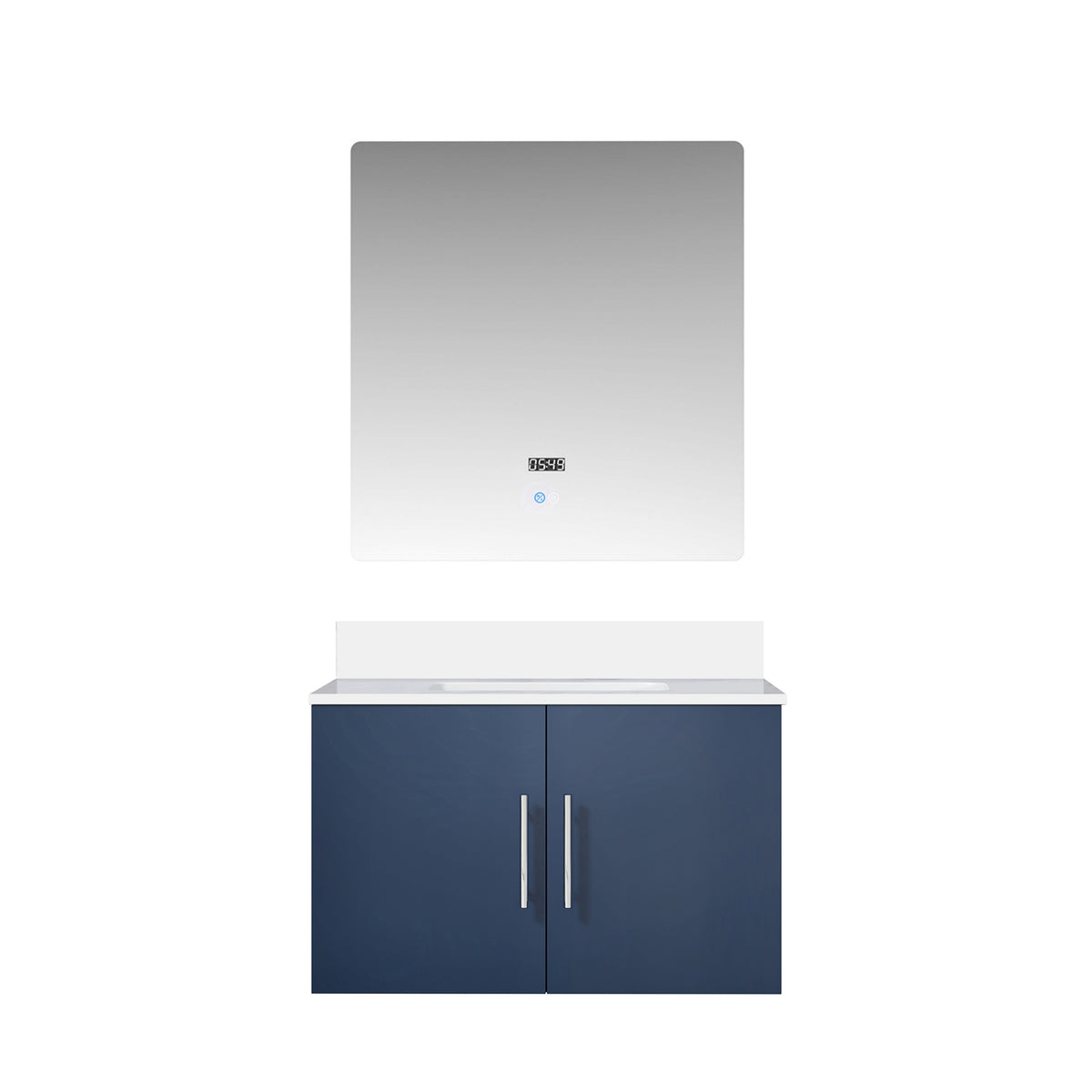 Lexora Geneva 30 in. Navy Blue Single Sink Bath Vanity