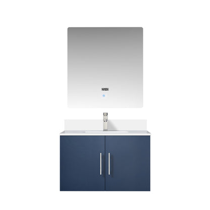 Lexora Geneva 30 in. Navy Blue Single Sink Bath Vanity