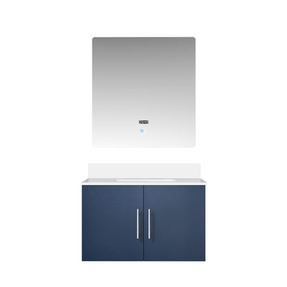 Lexora Geneva 30 in. Navy Blue Single Sink Bath Vanity