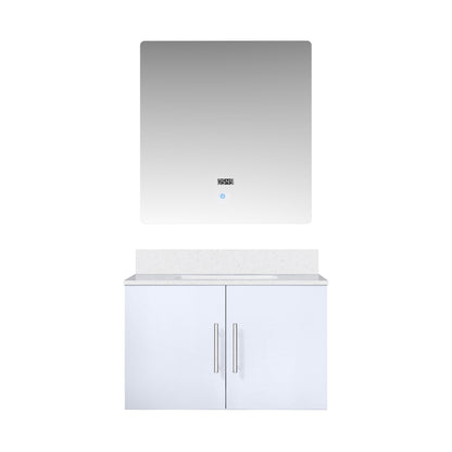 Lexora Geneva 30 in. Glossy White Single Sink Bath Vanity