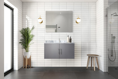 Lexora Geneva 36 in. Dark Grey Single Sink Bath Vanity