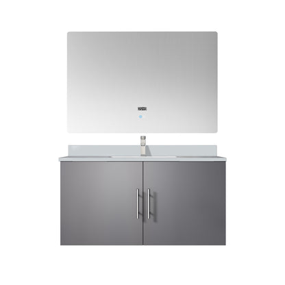 Lexora Geneva 36 in. Dark Grey Single Sink Bath Vanity