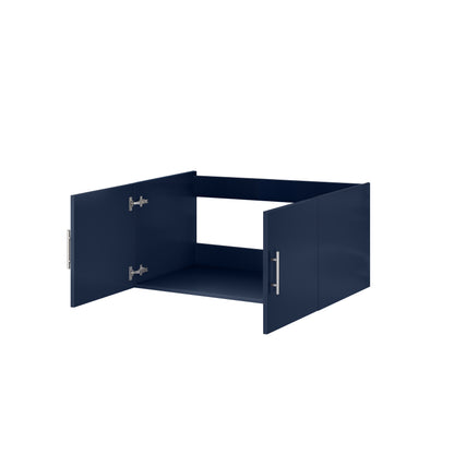 Lexora Geneva 36 in. Navy Blue Single Sink Bath Vanity
