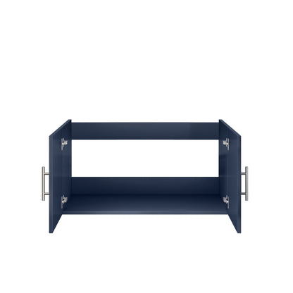 Lexora Geneva 36 in. Navy Blue Single Sink Bath Vanity