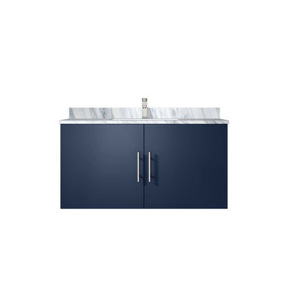 Lexora Geneva 36 in. Navy Blue Single Sink Bath Vanity