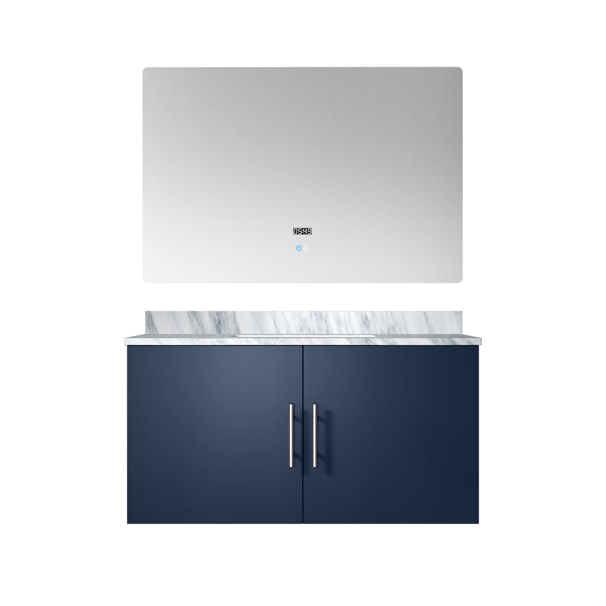 Lexora Geneva 36 in. Navy Blue Single Sink Bath Vanity
