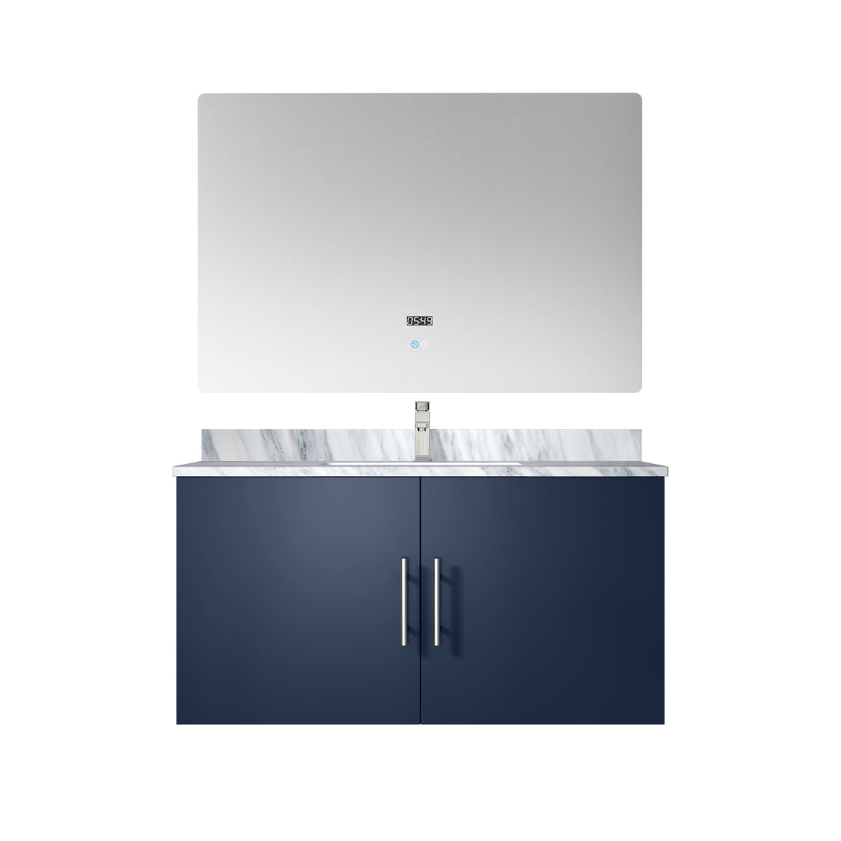 Lexora Geneva 36 in. Navy Blue Single Sink Bath Vanity