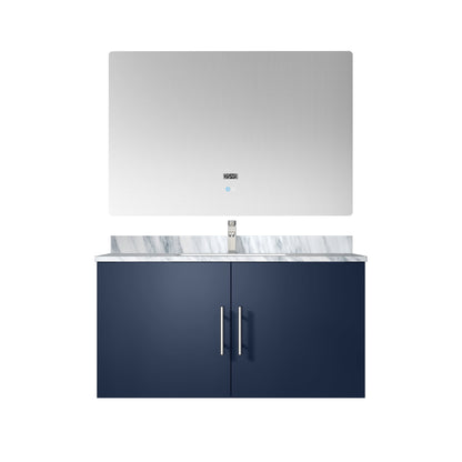Lexora Geneva 36 in. Navy Blue Single Sink Bath Vanity