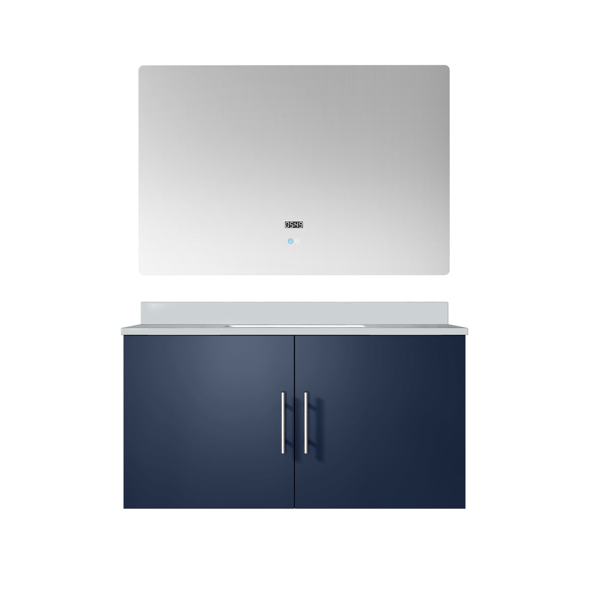 Lexora Geneva 36 in. Navy Blue Single Sink Bath Vanity