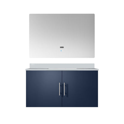 Lexora Geneva 36 in. Navy Blue Single Sink Bath Vanity