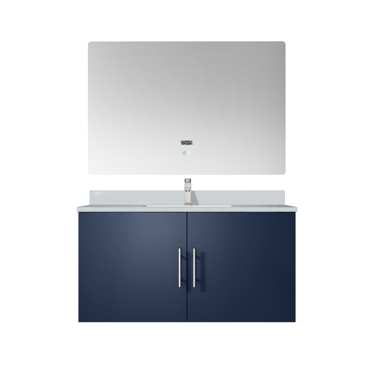 Lexora Geneva 36 in. Navy Blue Single Sink Bath Vanity