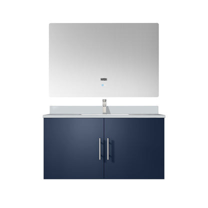 Lexora Geneva 36 in. Navy Blue Single Sink Bath Vanity