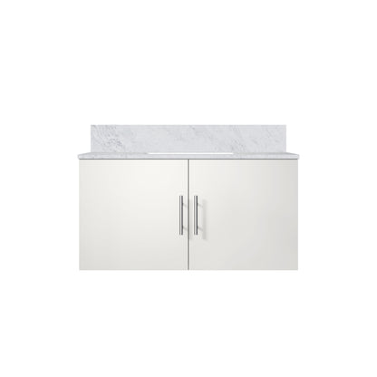 Lexora Geneva 36 in. Glossy White Single Sink Bath Vanity