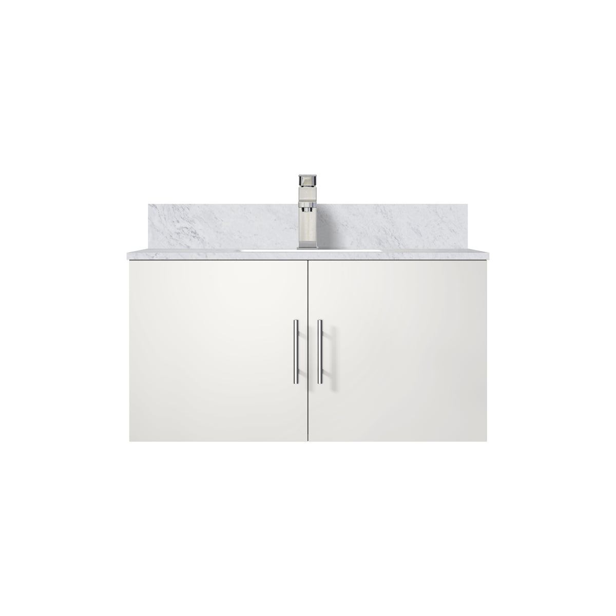 Lexora Geneva 36 in. Glossy White Single Sink Bath Vanity