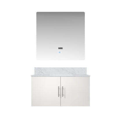 Lexora Geneva 36 in. Glossy White Single Sink Bath Vanity
