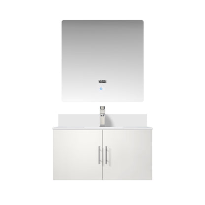 Lexora Geneva 36 in. Glossy White Single Sink Bath Vanity