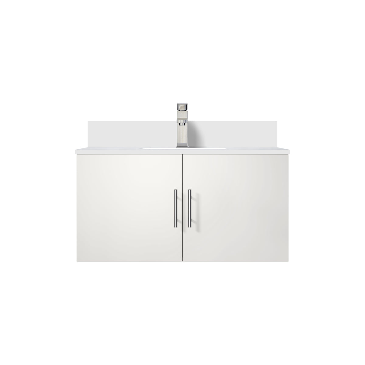 Lexora Geneva 36 in. Glossy White Single Sink Bath Vanity