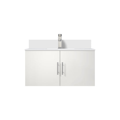 Lexora Geneva 36 in. Glossy White Single Sink Bath Vanity