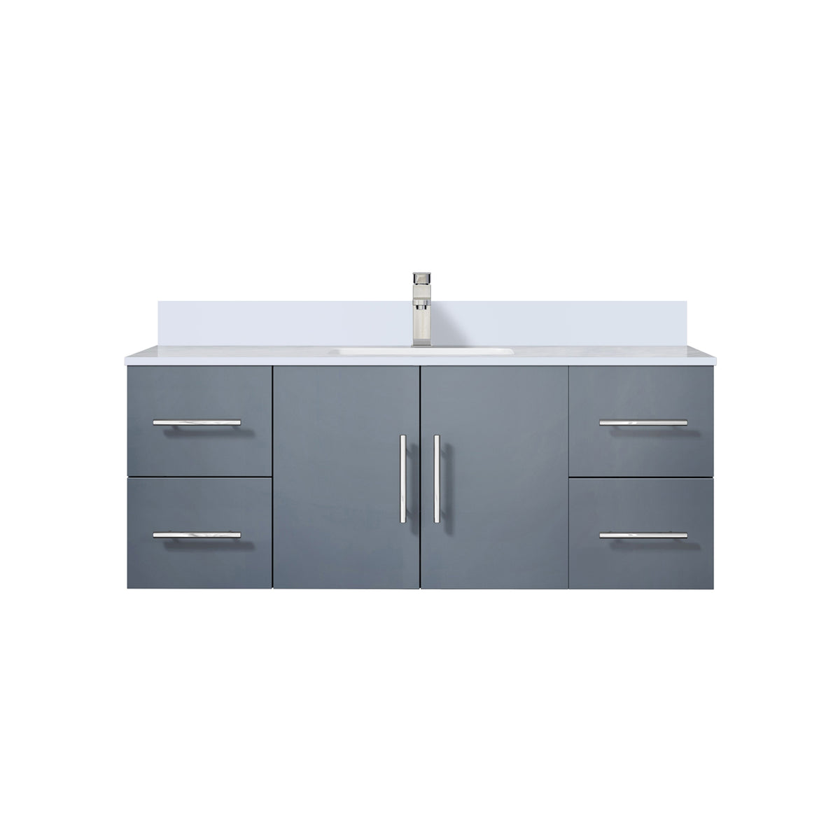 Lexora Geneva 48 in. Dark Grey Single Sink Bath Vanity