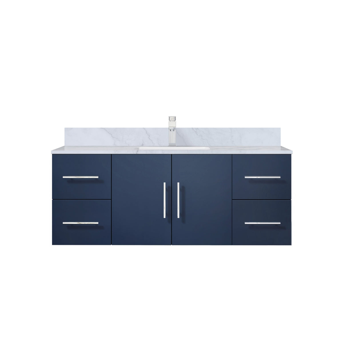 Lexora Geneva 48 in. Navy Blue Single Sink Bath Vanity