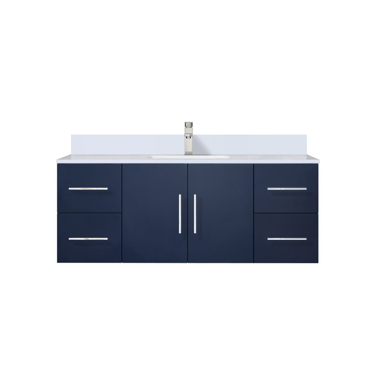Lexora Geneva 48 in. Navy Blue Single Sink Bath Vanity