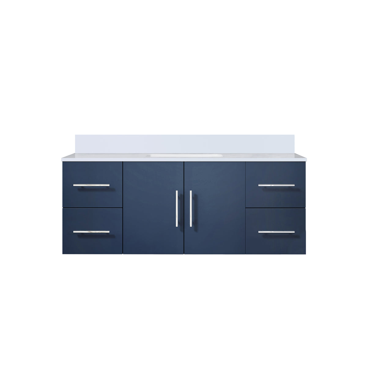 Lexora Geneva 48 in. Navy Blue Single Sink Bath Vanity