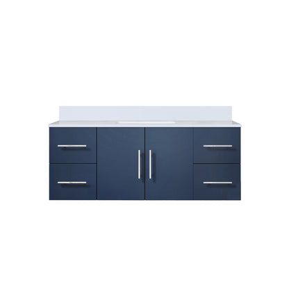 Lexora Geneva 48 in. Navy Blue Single Sink Bath Vanity