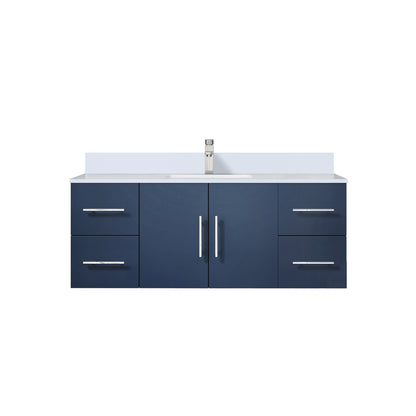 Lexora Geneva 48 in. Navy Blue Single Sink Bath Vanity