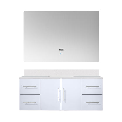 Lexora Geneva 48 in. Glossy White Single Sink Bath Vanity