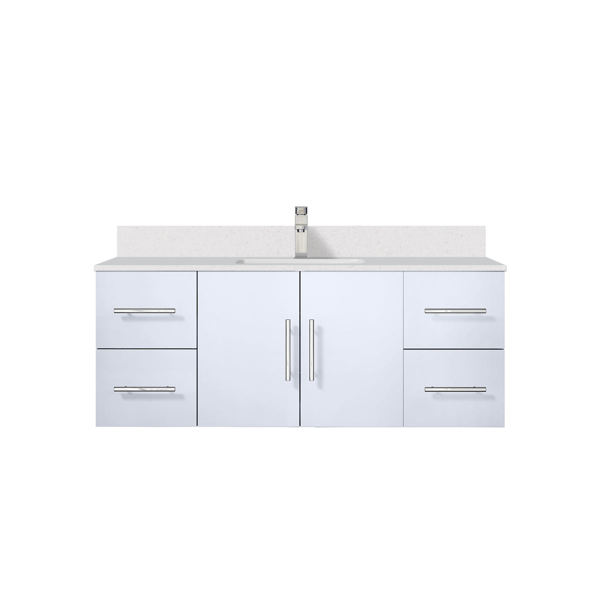 Lexora Geneva 48 in. Glossy White Single Sink Bath Vanity