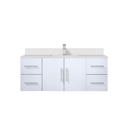 Lexora Geneva 48 in. Glossy White Single Sink Bath Vanity