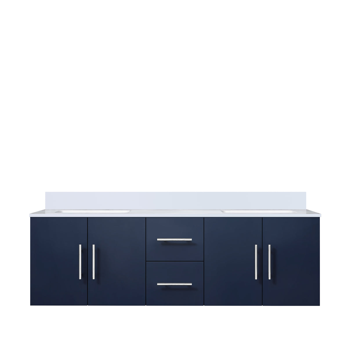 Lexora Geneva 60 in. Navy Blue Double Sink Bath Vanity
