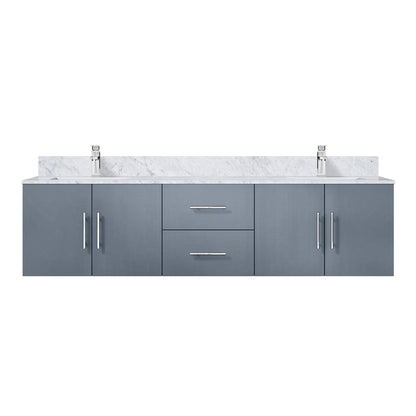 Lexora Geneva 72 in. Dark Grey Double Sink Bath Vanity