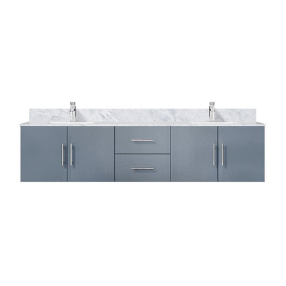 Lexora Geneva 80 in. Dark Grey Double Sink Bath Vanity