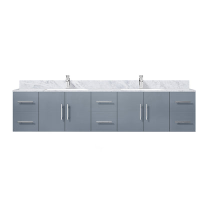 Lexora Geneva 84 in. Dark Grey Double Sink Bath Vanity