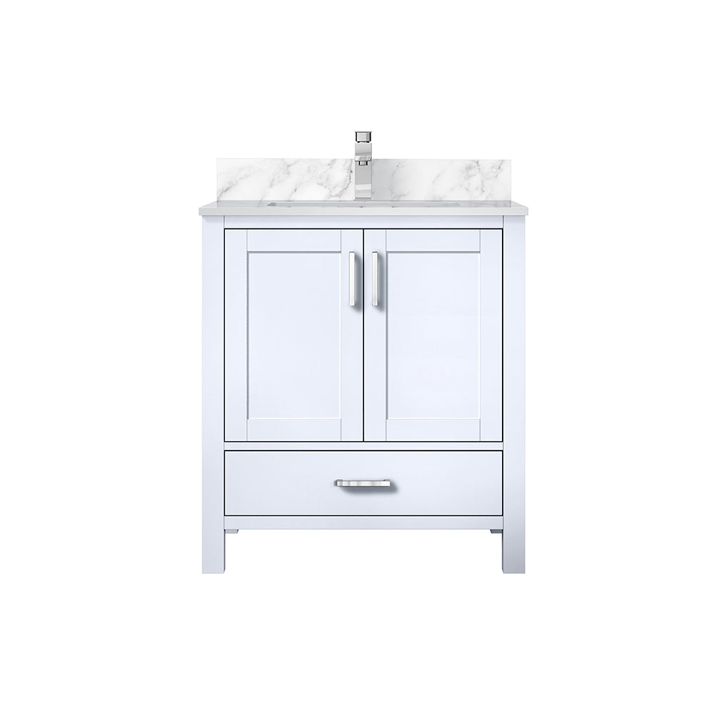 Lexora Jacques 30 in. White Single Sink Bath Vanity