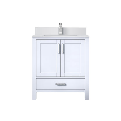 Lexora Jacques 30 in. White Single Sink Bath Vanity