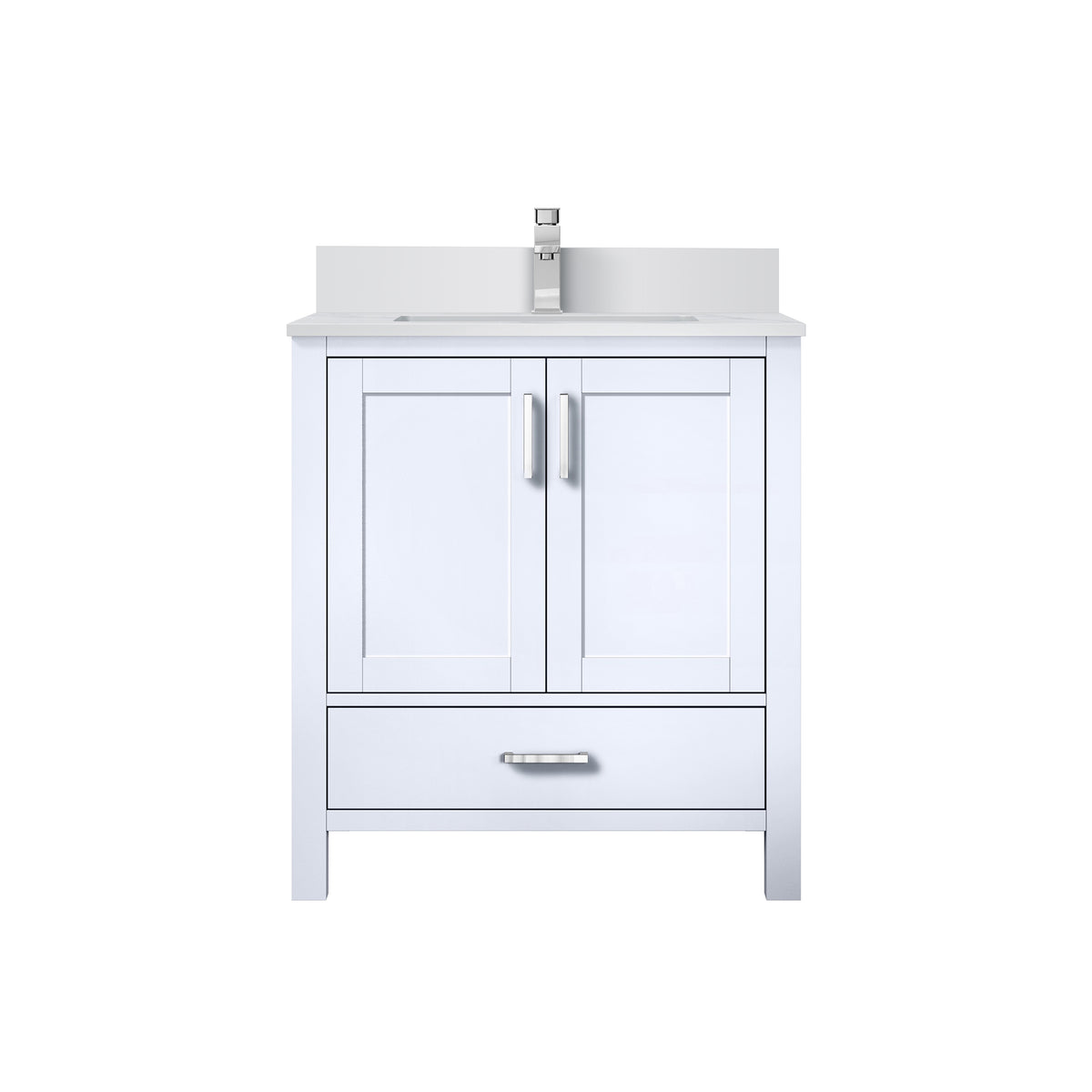 Lexora Jacques 30 in. White Single Sink Bath Vanity